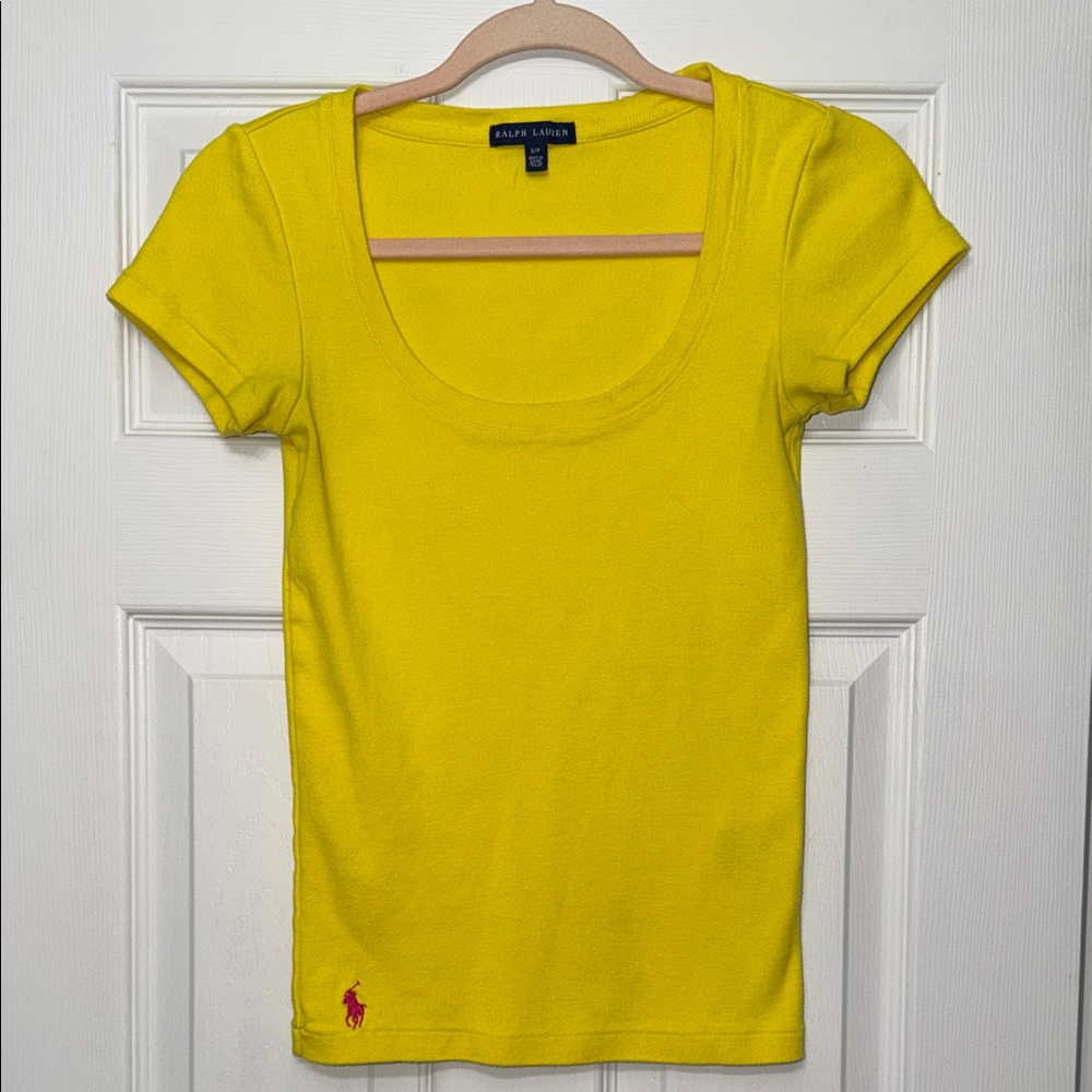 Ralph Lauren Bright Yellow Short Sleeve Tee